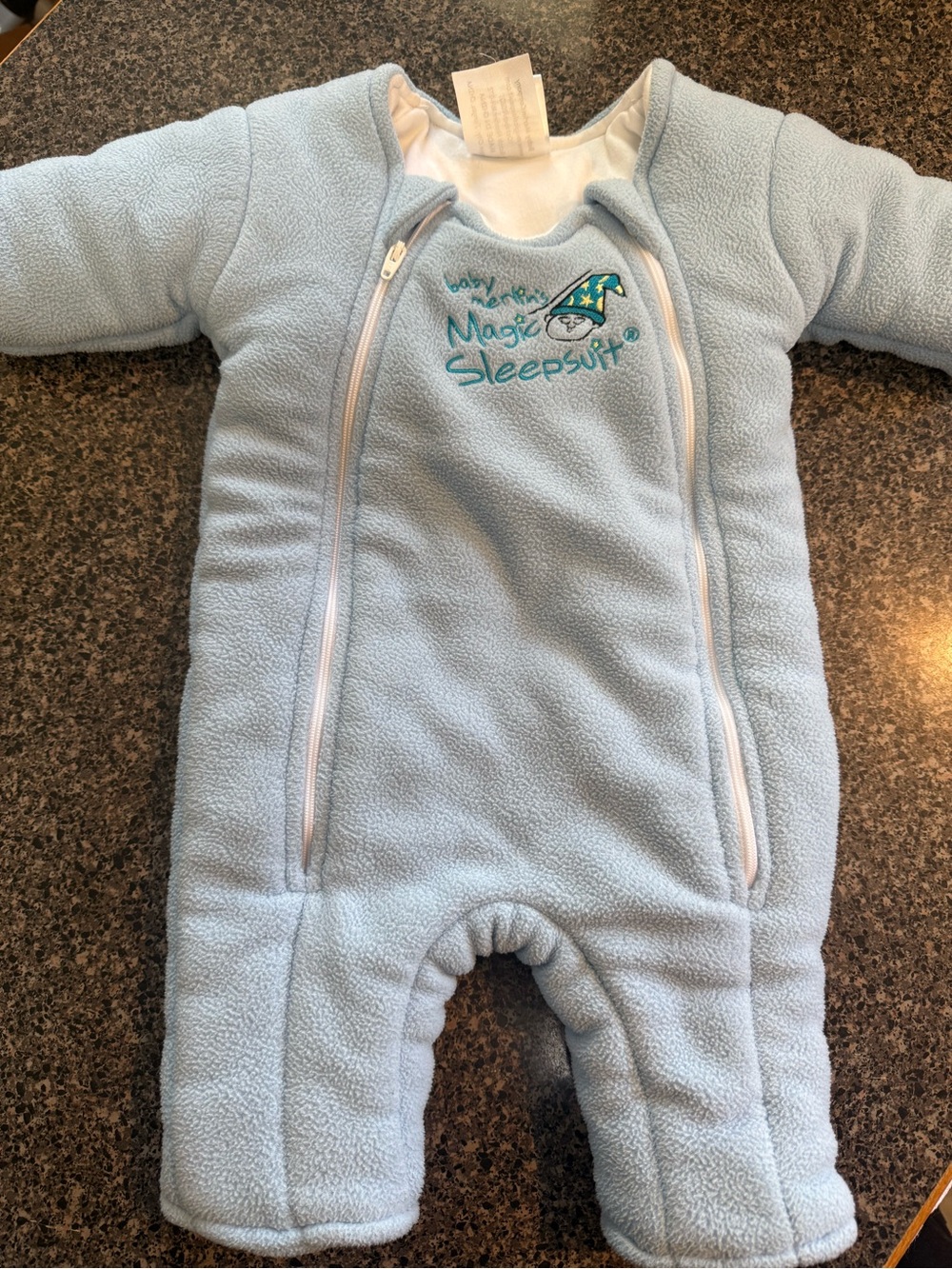 Magic Merlins Light Blue Magic Sleepsuit Fleece Sleep Sack